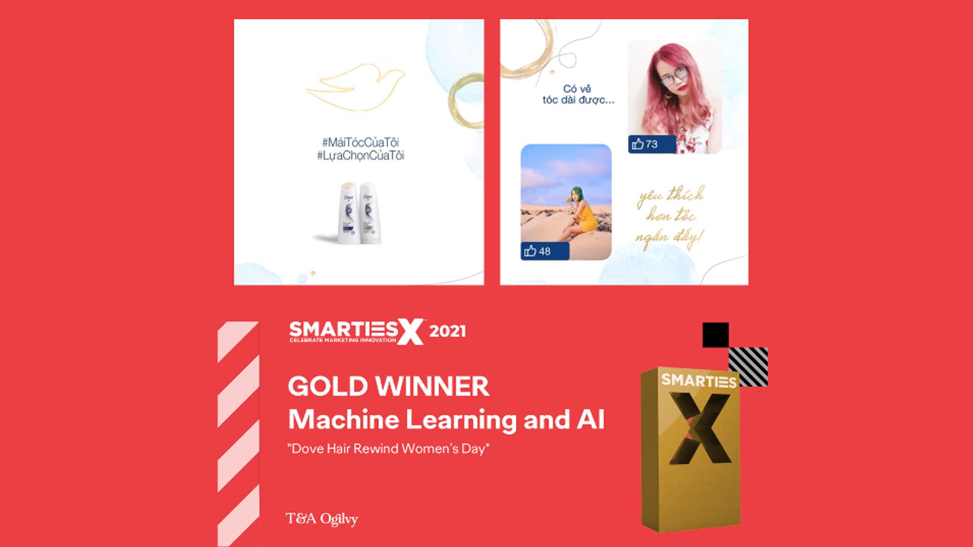 Giải Vàng duy nhất của Việt Nam tại MMA Smarties X toàn cầu năm 2021 từ chiến dịch của Dove