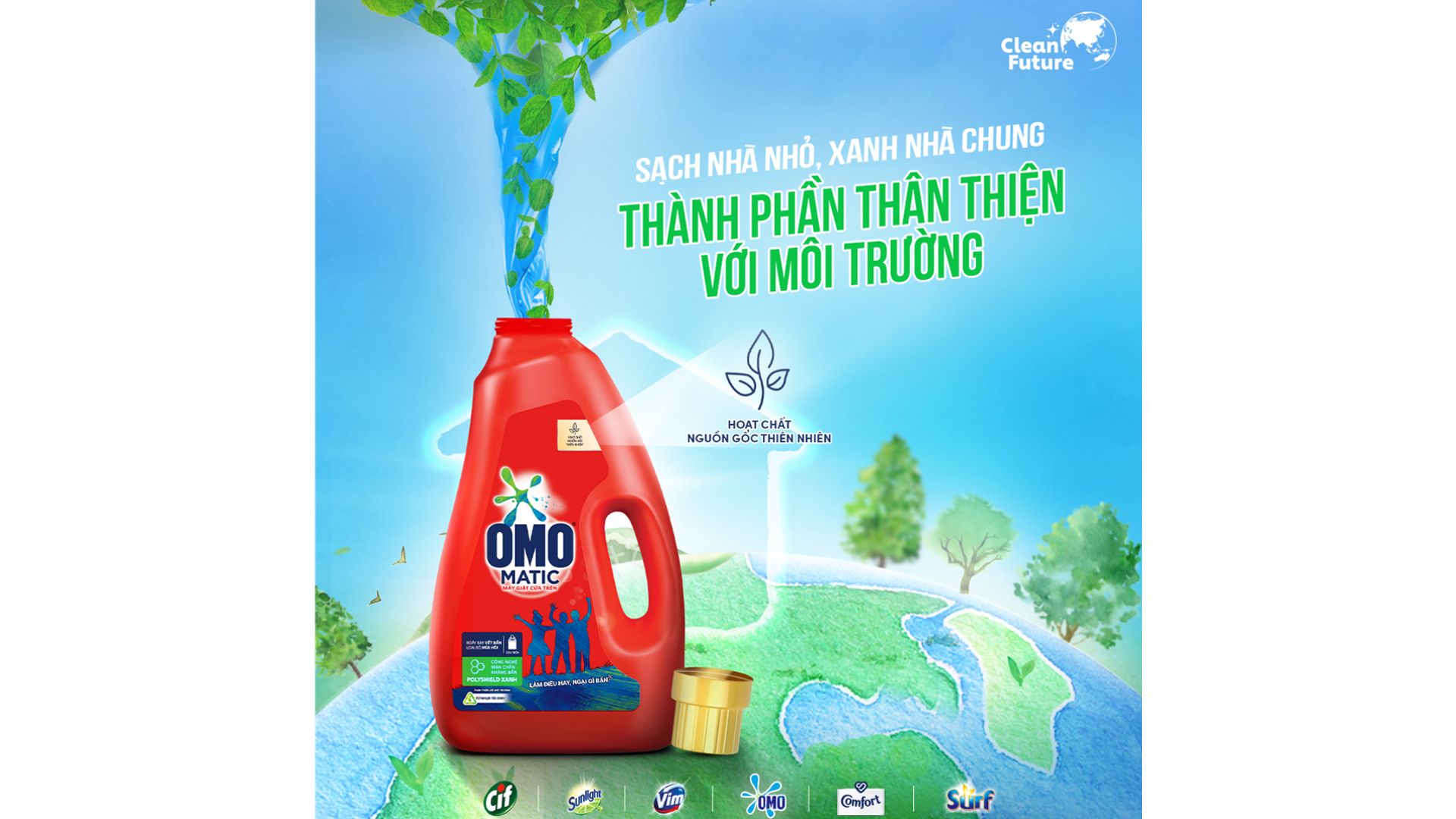 Sản phẩm OMO chứa thành phần thân thiện với môi trường