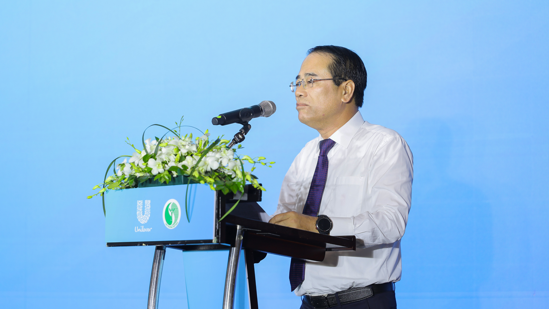 Ông Tăng Thế Cường - Cục trưởng Cục Môi trường, Bộ Nông nghiệp và Môi trường phát biểu khai mạc tại sự kiện