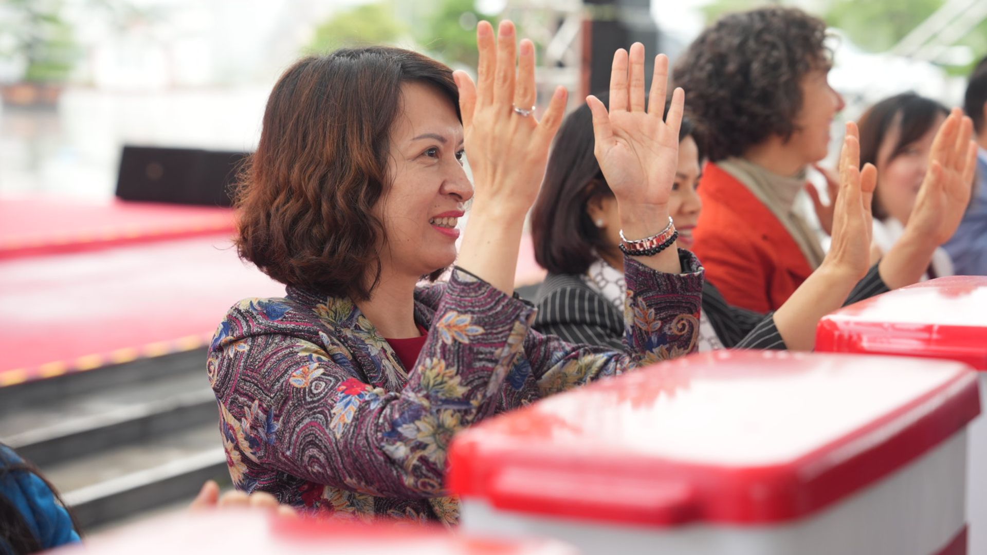 Nghi thức rửa tay nhằm kêu gọi toàn dân cùng rửa tay phòng tránh bệnh tật của Unilever