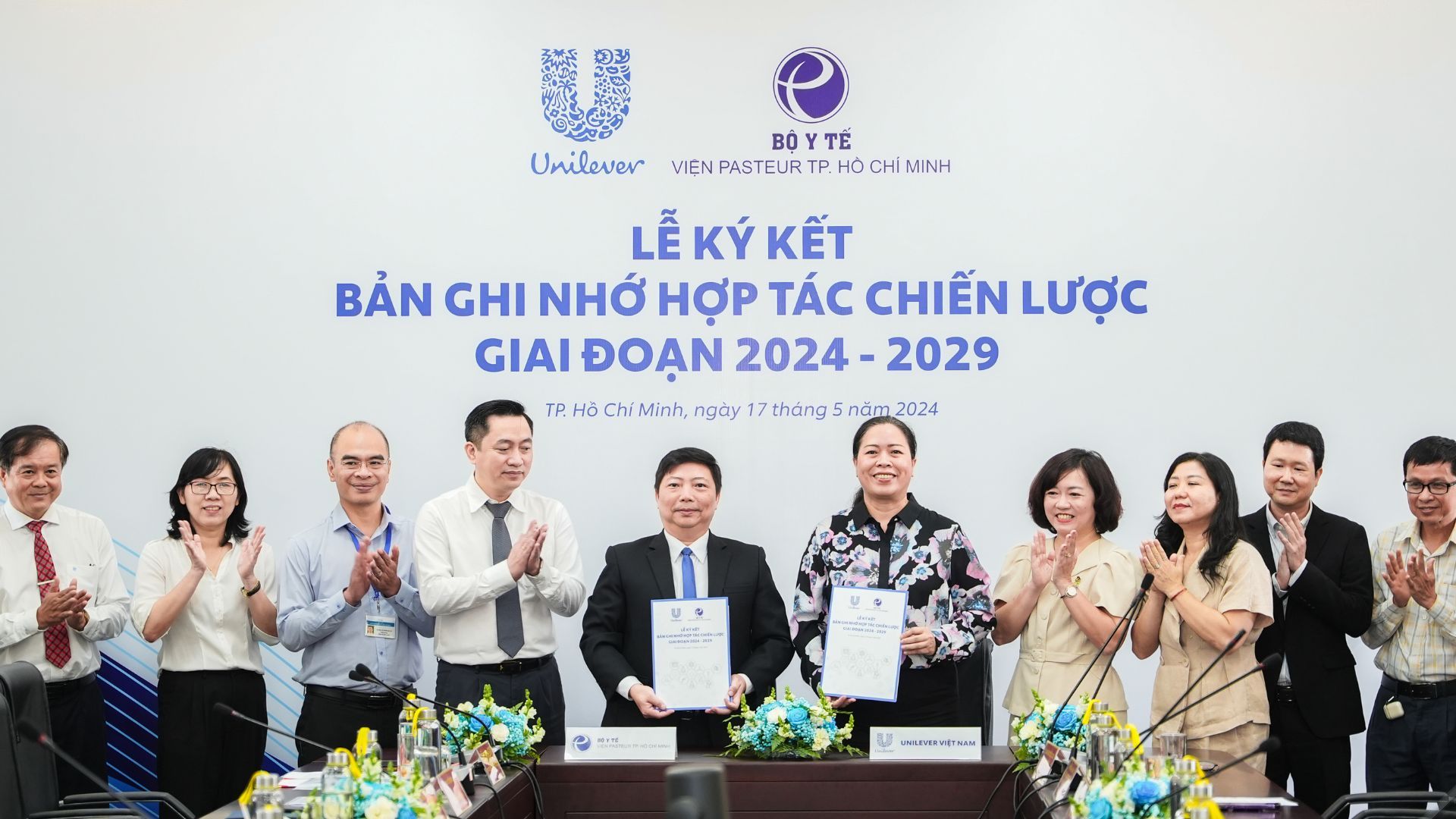Lễ ký kết Bản ghi nhớ hợp tác chiến lược giai đoạn 2024 - 2029 giữa Unilever và Viện Pasteur